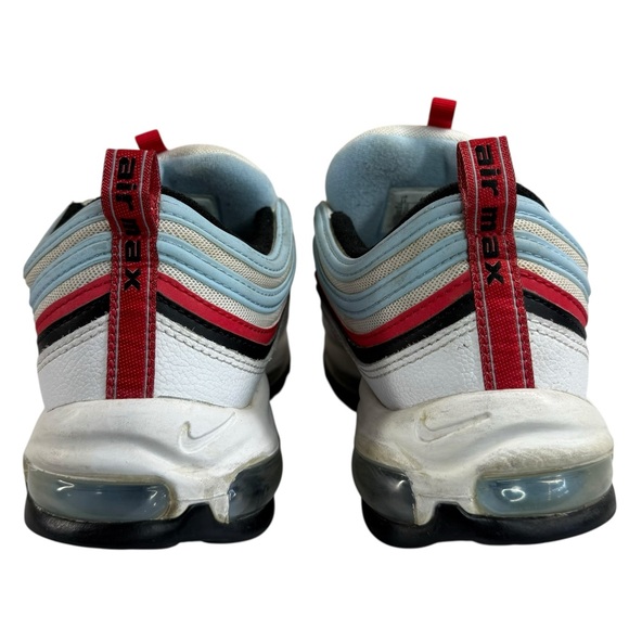 Nike Air Max 97 White Red Light Blue Running Sneakers Men’s Size 11 - Picture 10 of 15